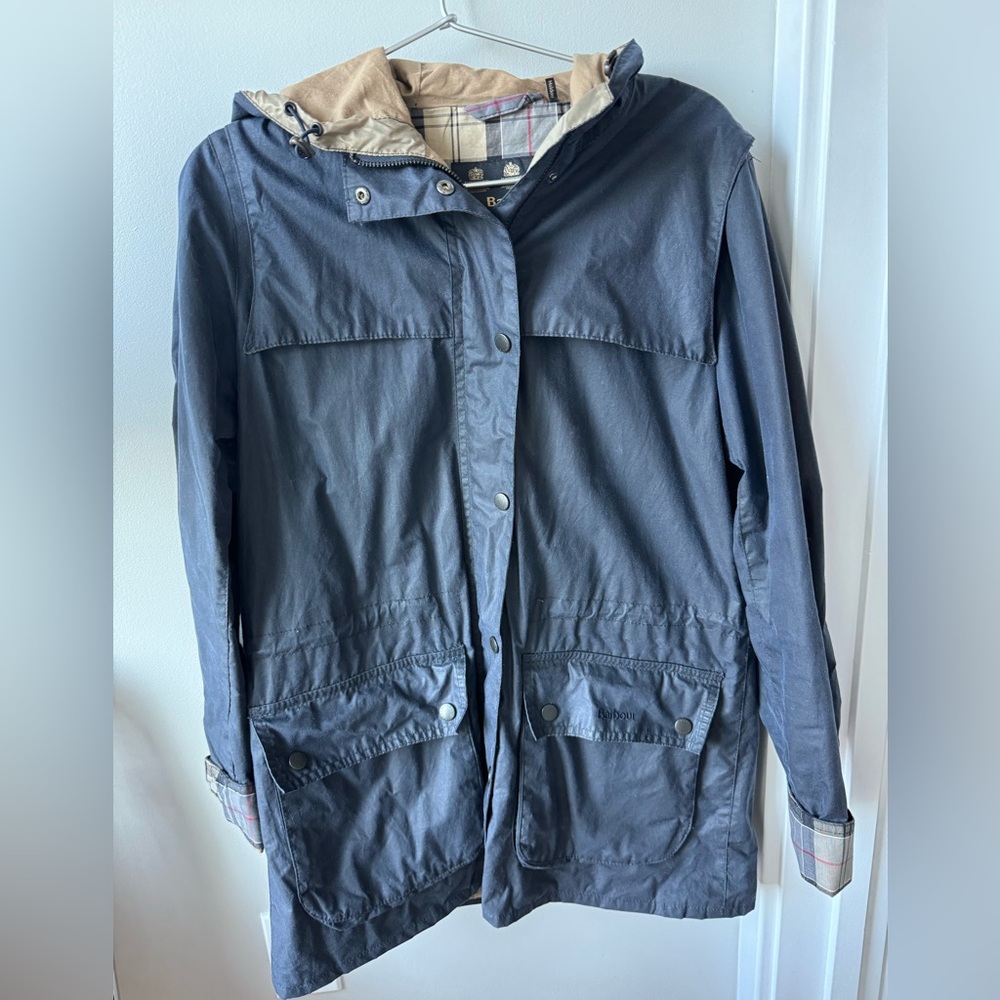 Barbour Original Tartan Hooded Wax Jacket